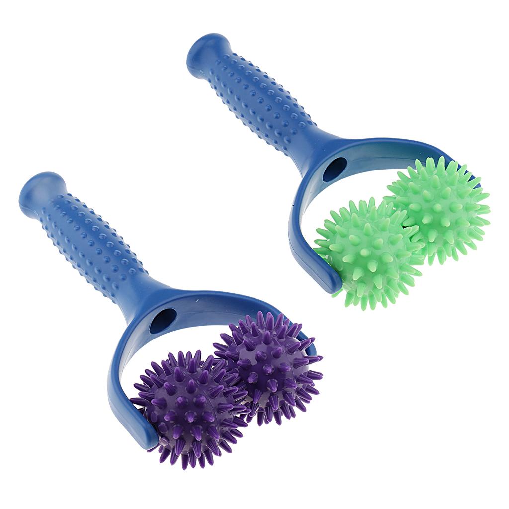 2 Pieces Spiky Acupuncture Shoulder Muscle Massager Roll Massage Ball