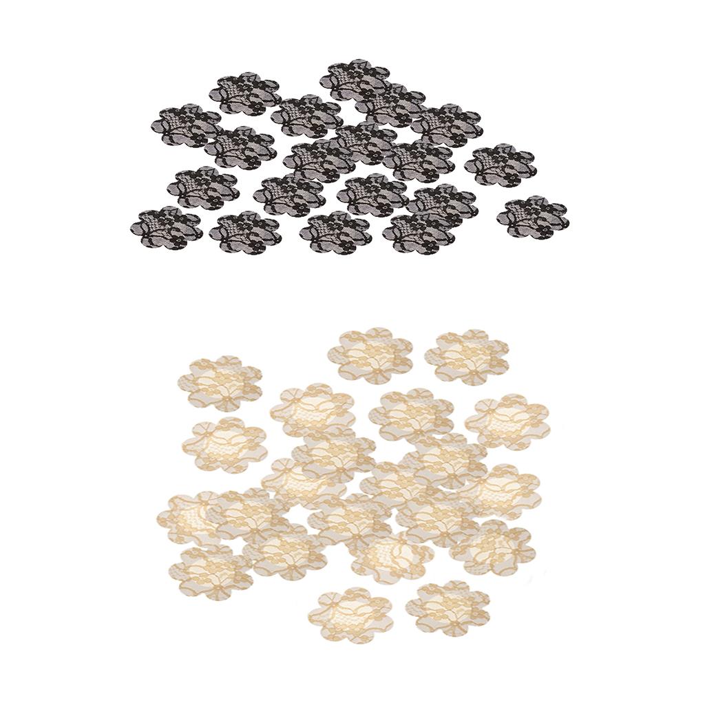 40Pcs Lace Flower Breast Nipple Pasties Cover Bra Pad Self Adhesive Sticker