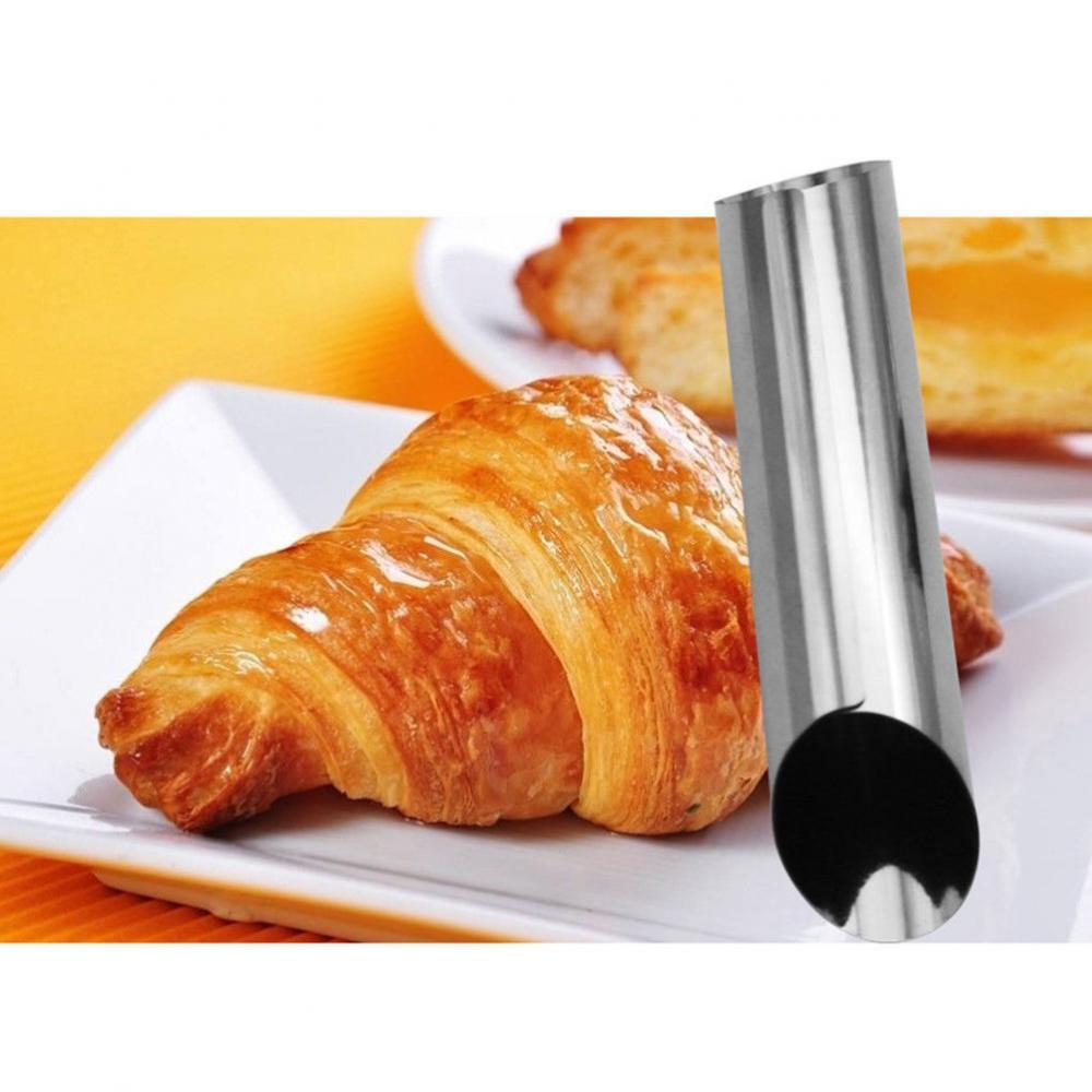 3 pcs Stainless Spiral Tube Anode Baked Croissants DIY Horn Baking Cake Mold
