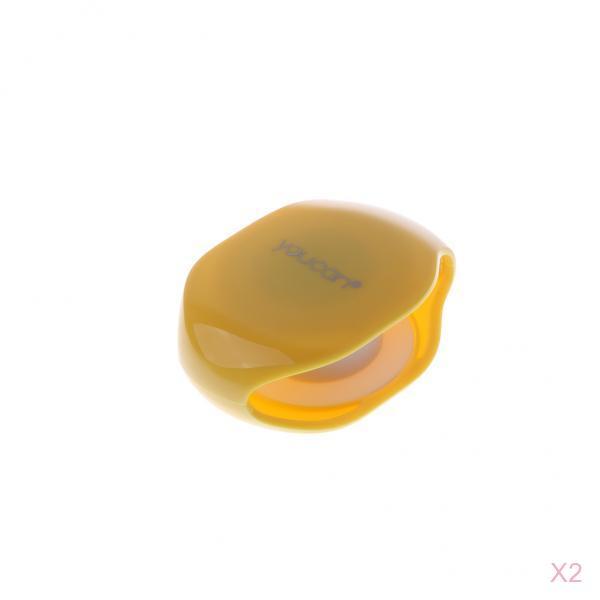 2 Pieces Cable Organizer Wrap Wire Winder Earphone Headphone Holder Yellow
