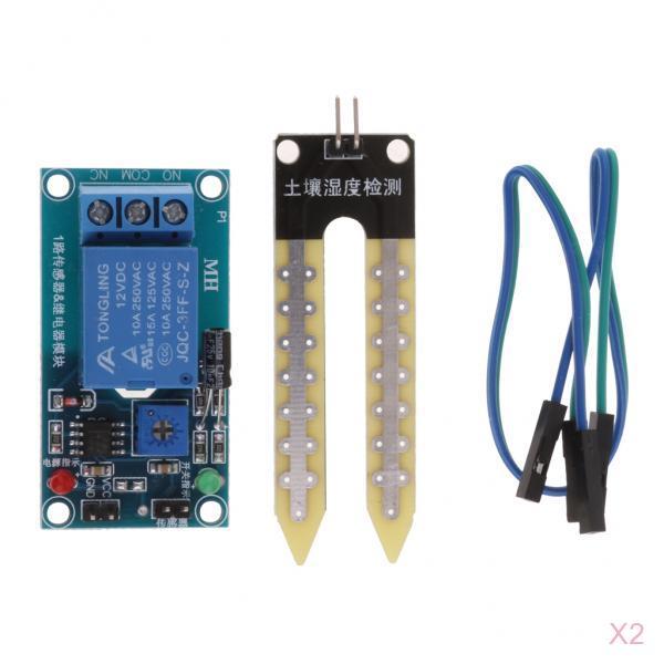 2Set Soil Hygrometer Humidity Detection Module Moisture Sensor for