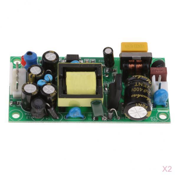 2x AC-DC 85-265V to 12/5V Dual Output Isolated Power Supply Module