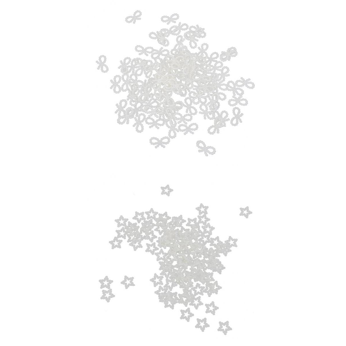 200Pcs Pearls Cabochon Embellishments Craft Decoration Star Bowknot Shaped