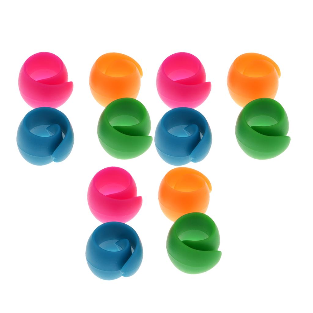 12pcs Mixed Silicone Thread Spool Huggers Sewing Machine Accessories