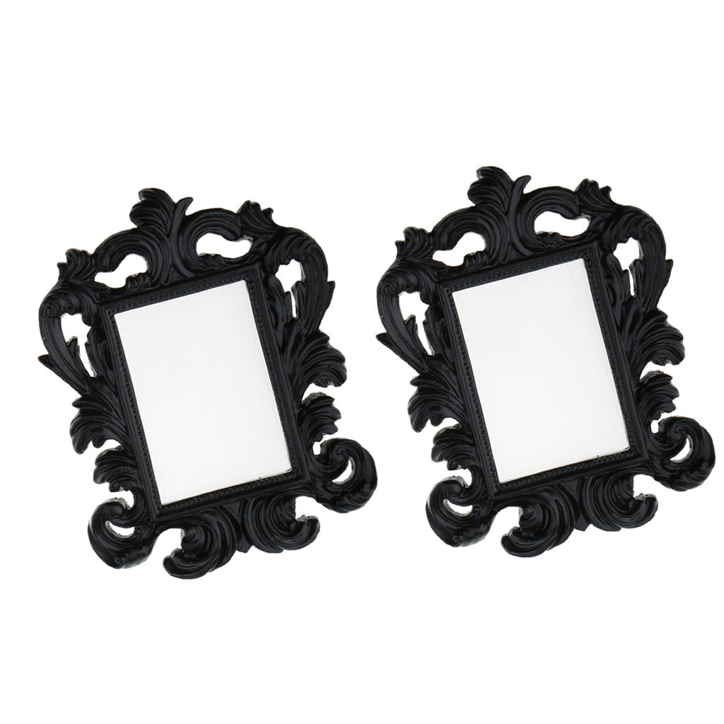 2 Pieces Mini Picture Photo Frame Wall Decor Wedding Party Gift Favor Black