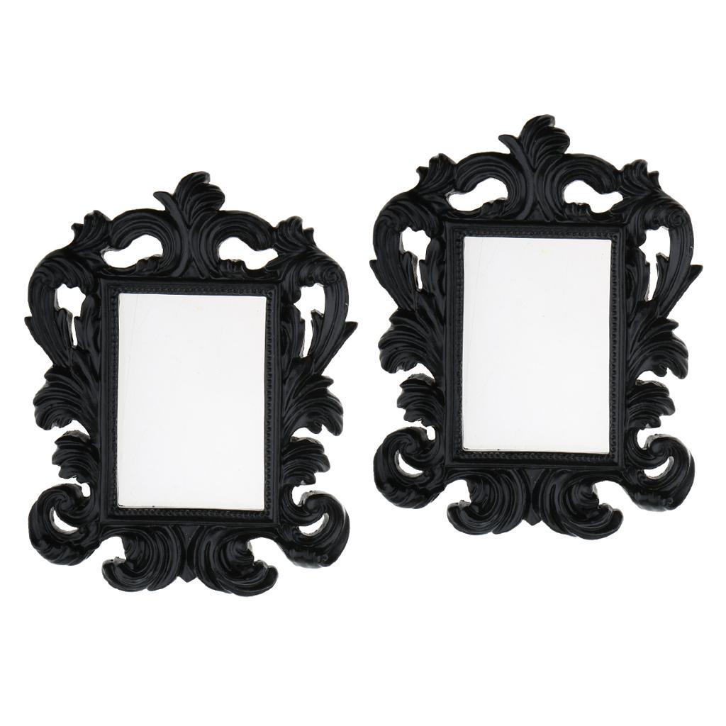2 Pieces Mini Picture Photo Frame Wall Decor Wedding Party Gift Favor Black