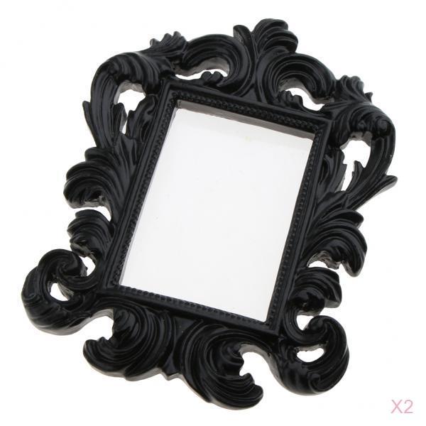 2 Pieces Mini Picture Photo Frame Wall Decor Wedding Party Gift Favor Black