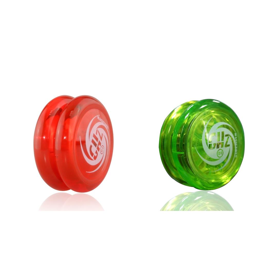2x D1 Professional YoYo Size E Bearing with String Green & Red