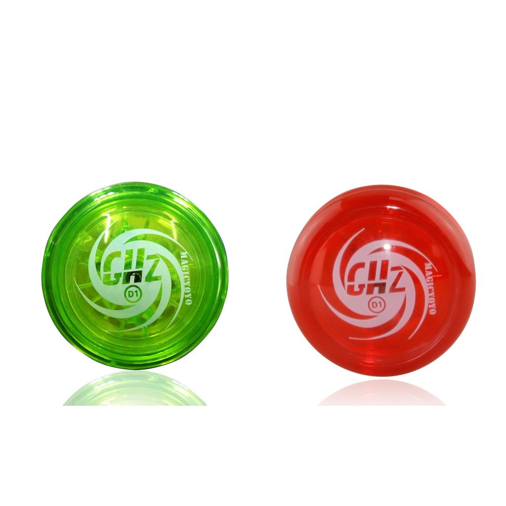 2x D1 Professional YoYo Size E Bearing with String Green & Red
