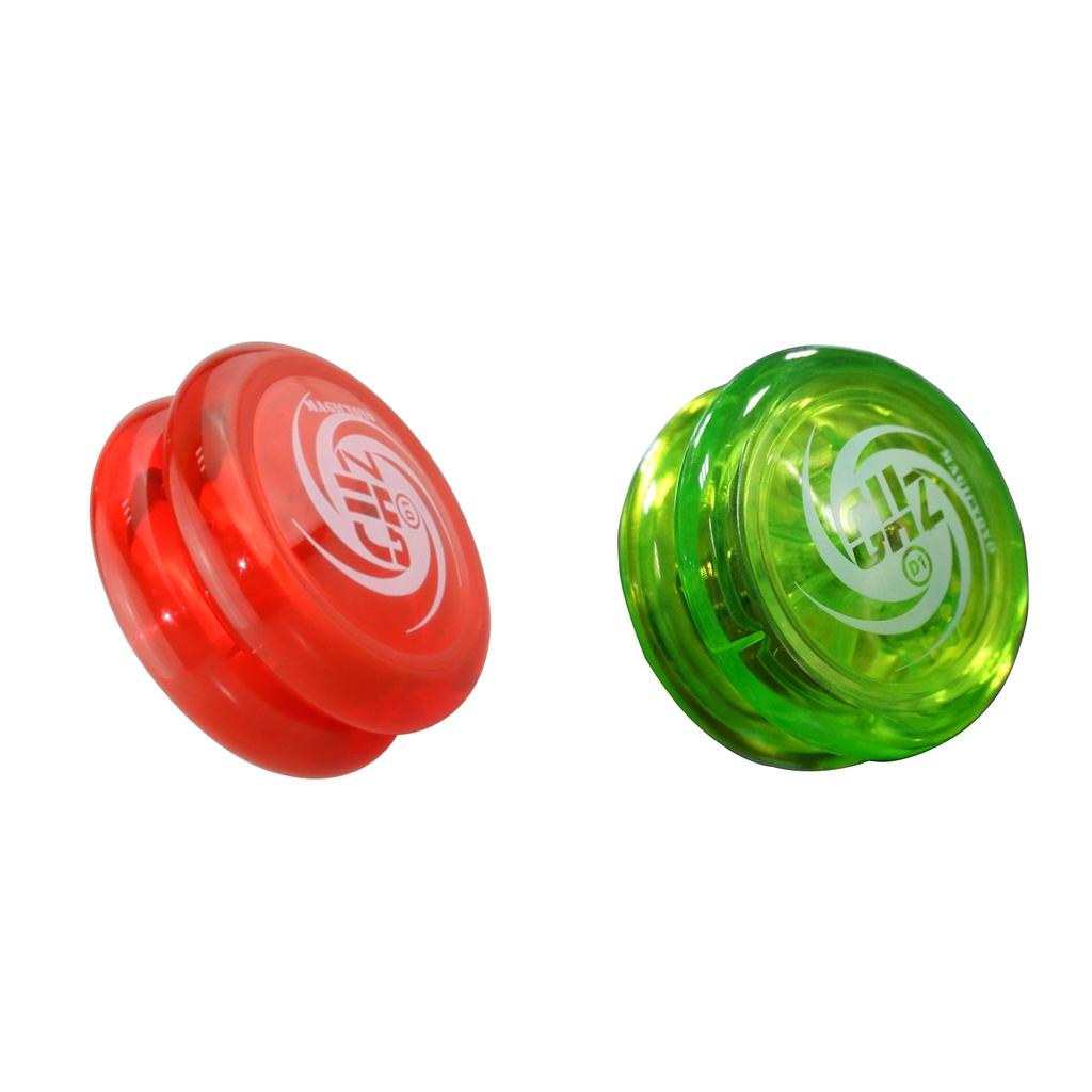 2x D1 Professional YoYo Size E Bearing with String Green & Red