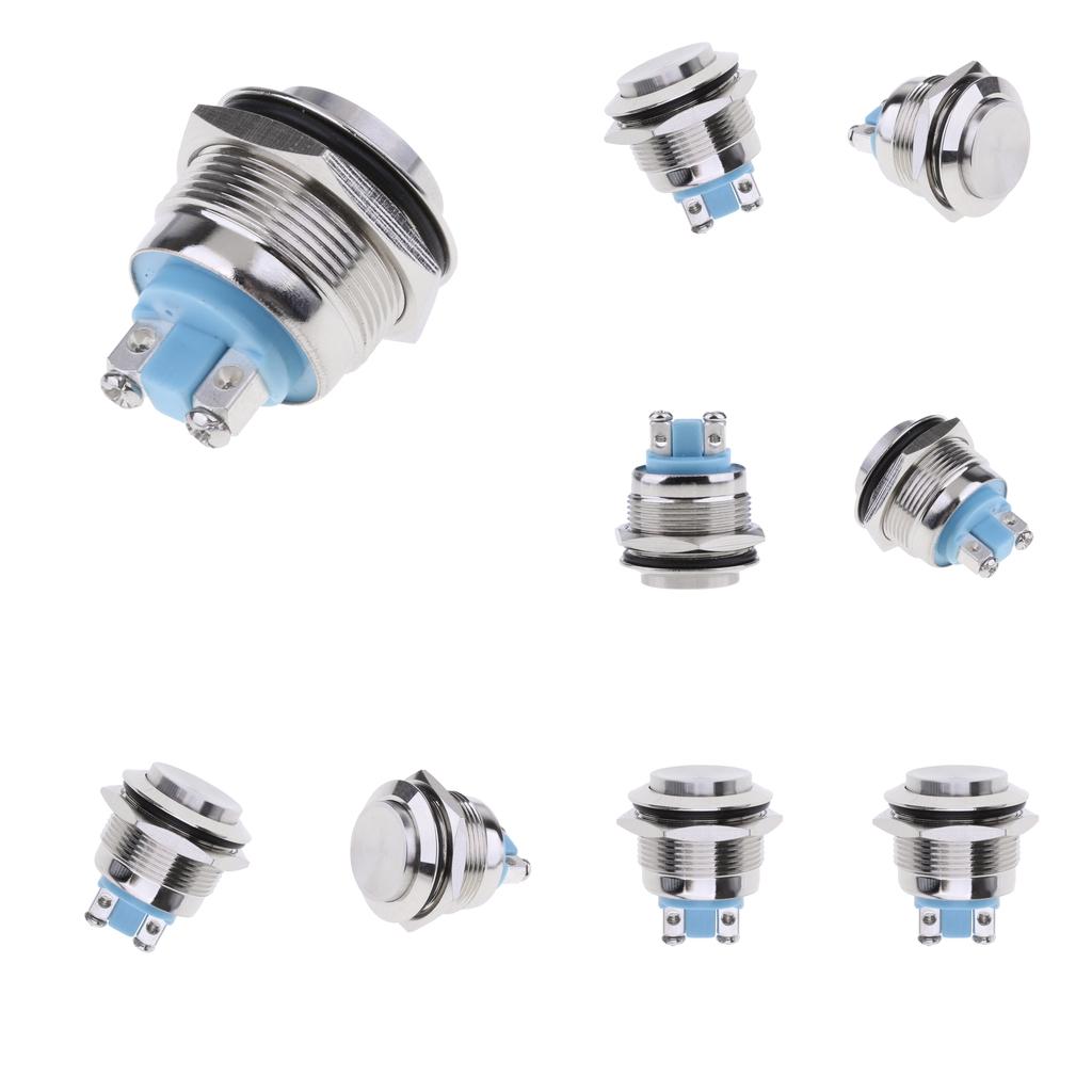8pcs Test Equipment 22mm Car Modified Resetable Waterproof Switch Button