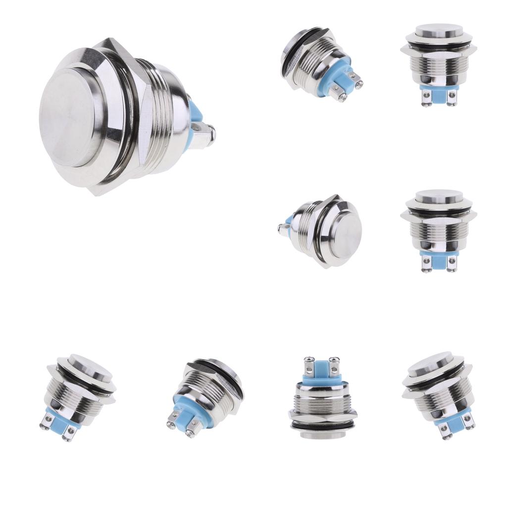 8pcs Test Equipment 22mm Car Modified Resetable Waterproof Switch Button