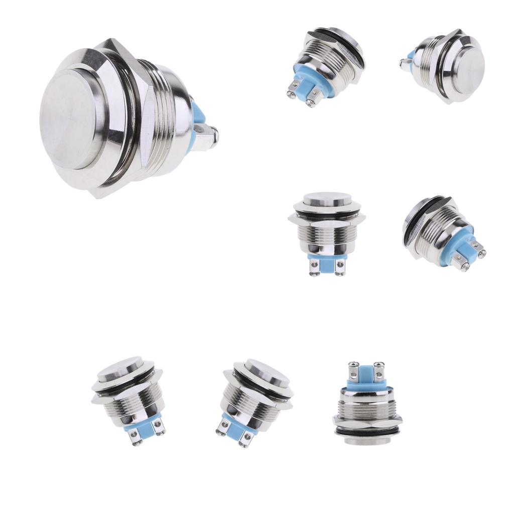 8pcs Test Equipment 22mm Car Modified Resetable Waterproof Switch Button