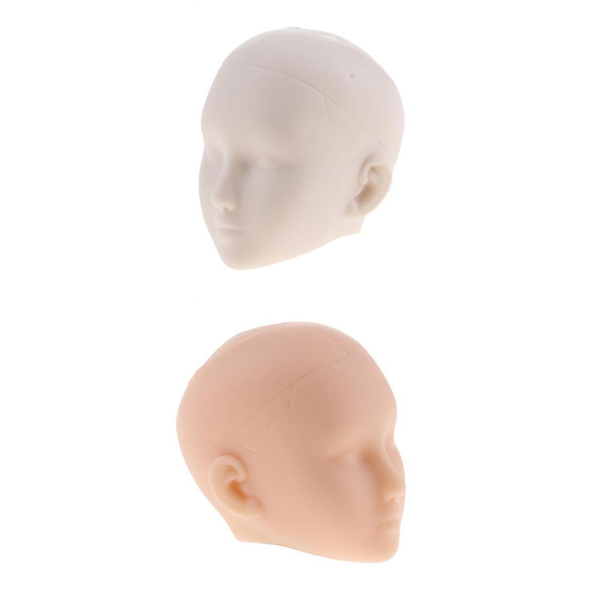 1/6 Training Massage Mannequin Flat Head Makeup Practice Eyelash Lashes Head
