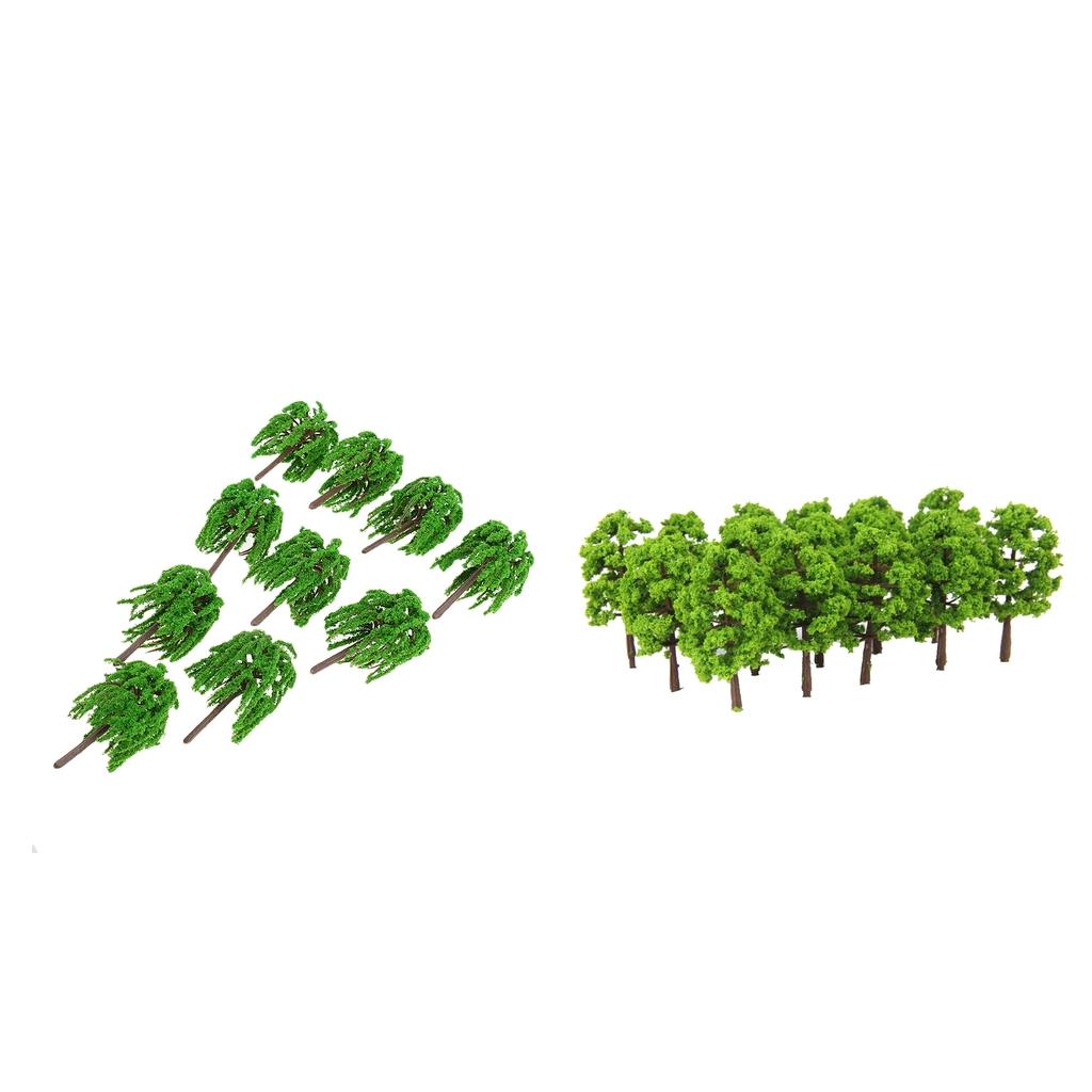 1:150 Green Willow Trees Model Street Train Railway Landscape Scenery Layout