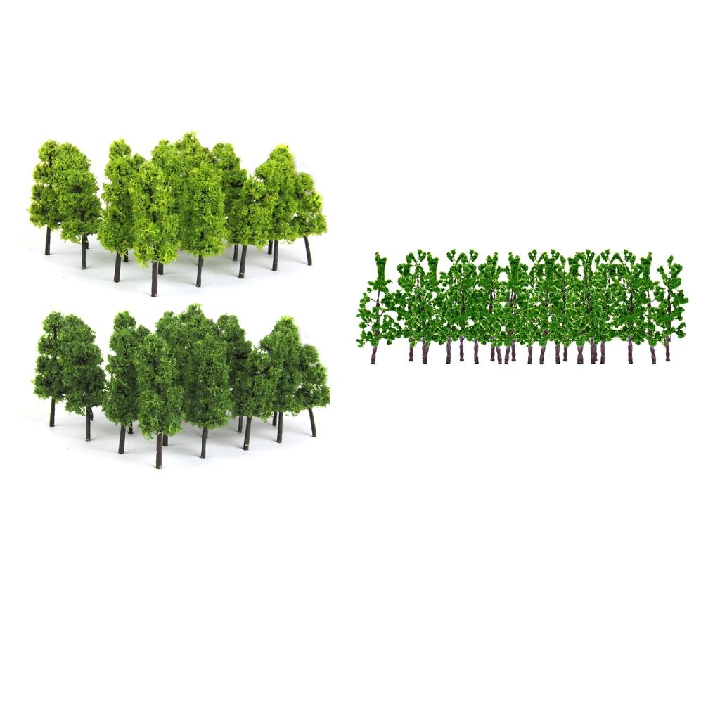 1:200 Green Pine Trees Model Street Train Railway Landscape Scenery Layout