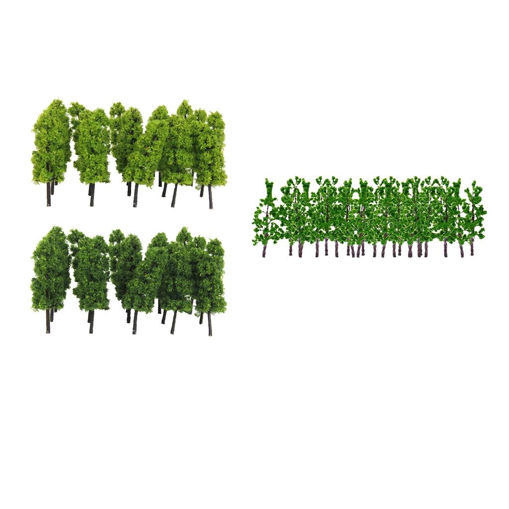 1:200 Green Pine Trees Model Street Train Railway Landscape Scenery Layout