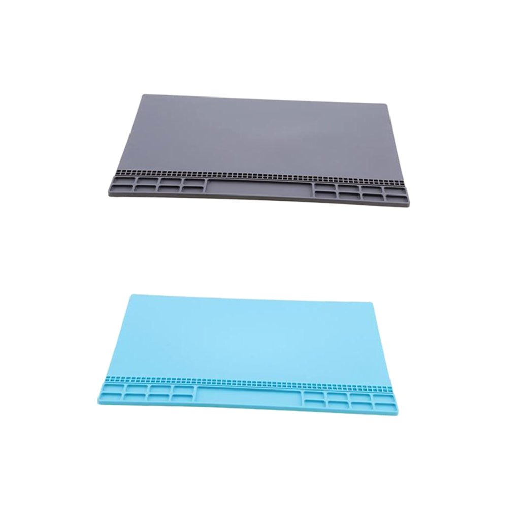 Cellphone Repair Mat Insulation Silicone Pad Maintenance Platform Blue&Gray