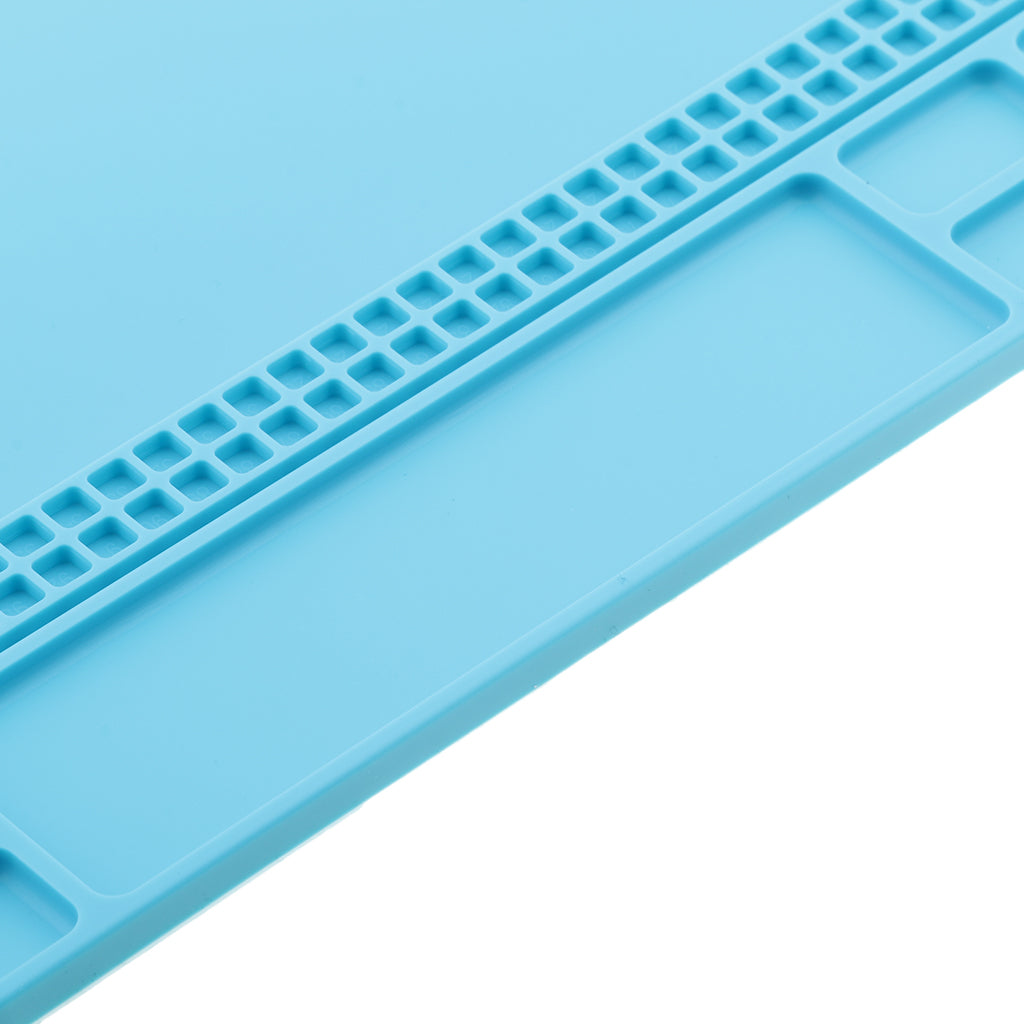 Cellphone Repair Mat Insulation Silicone Pad Maintenance Platform Blue&Gray