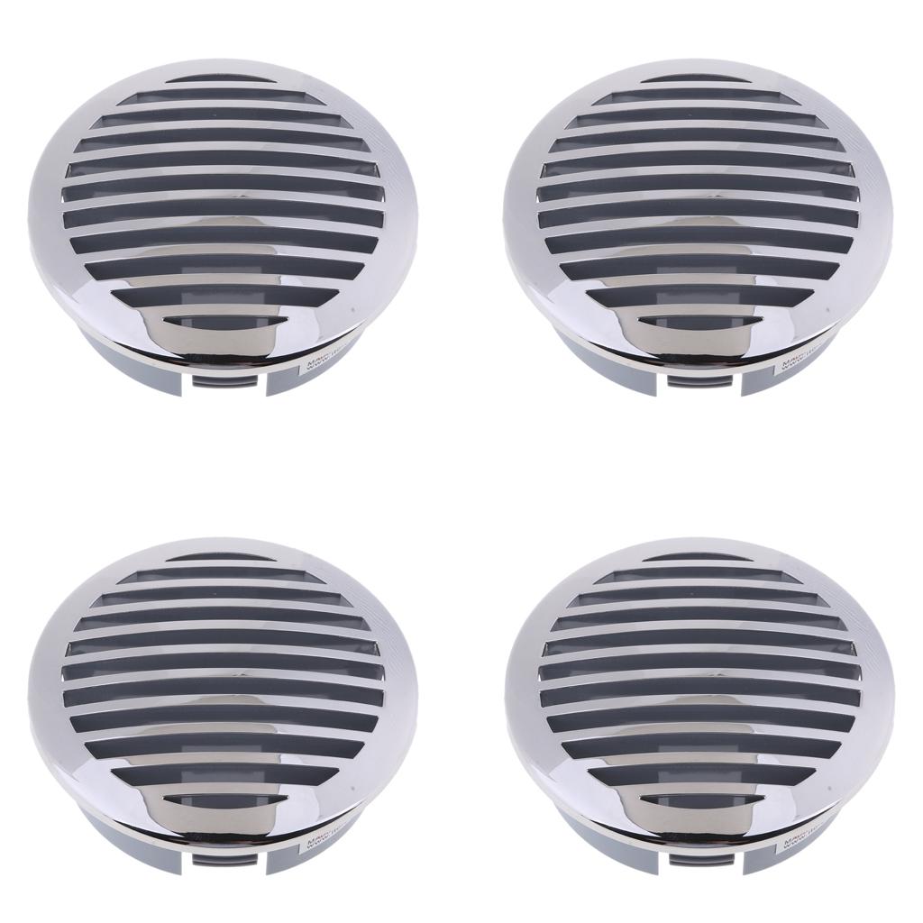 4Pcs RV Boat 4 100mm Stainless Steel Curved Clad Airflow Vent 81933SS-HP"