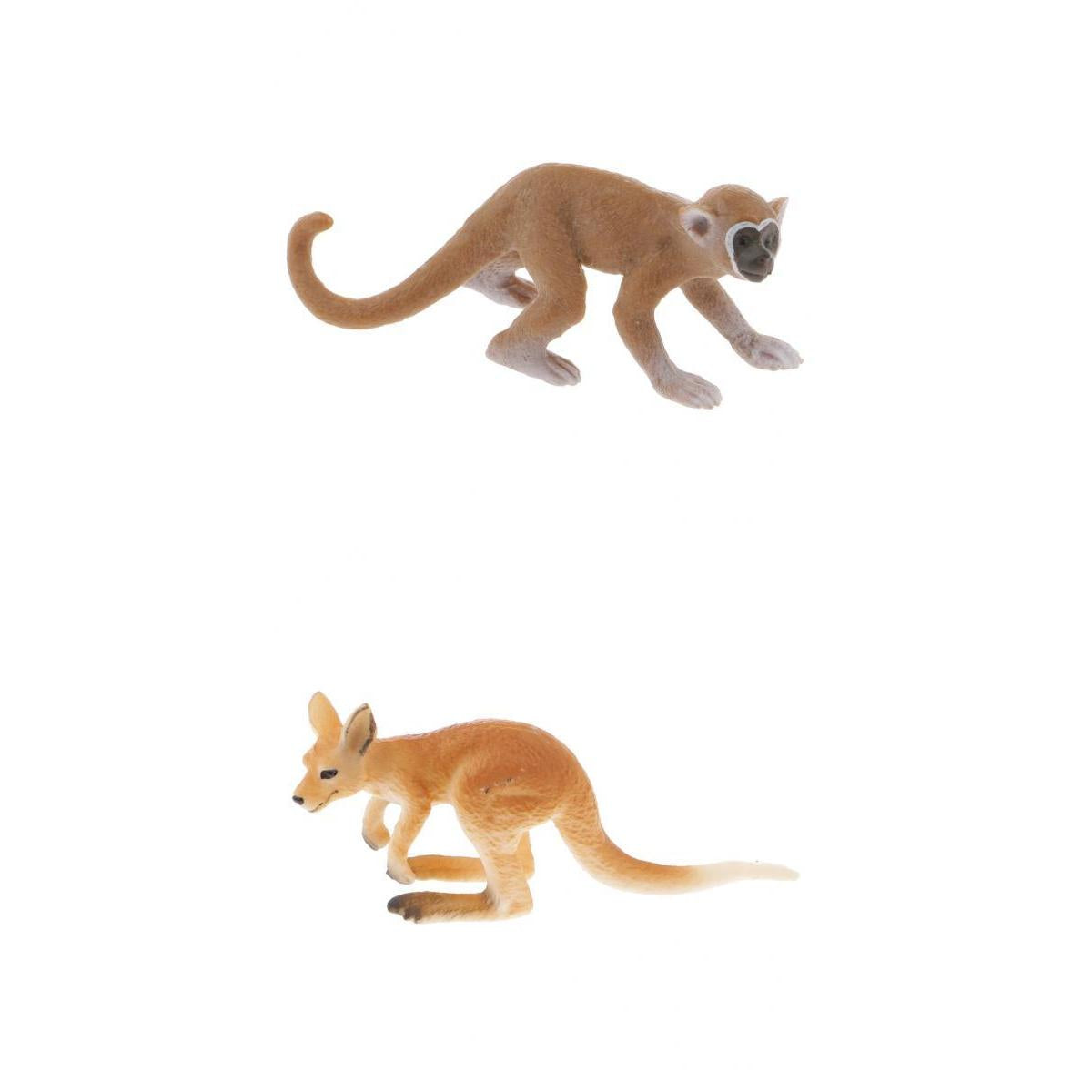 2 Pieces Realistic Animal Model Figurine Action Figures Playset Kid Toys