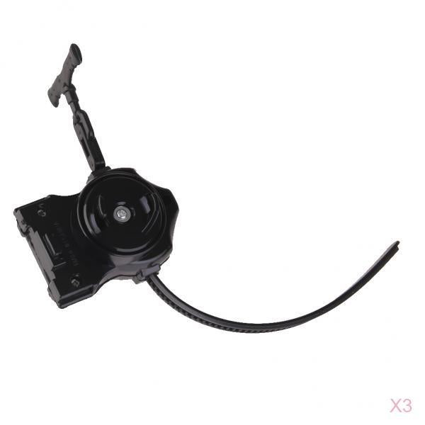 3 piece Plastic Ripcord Launcher Top Toy Accessories