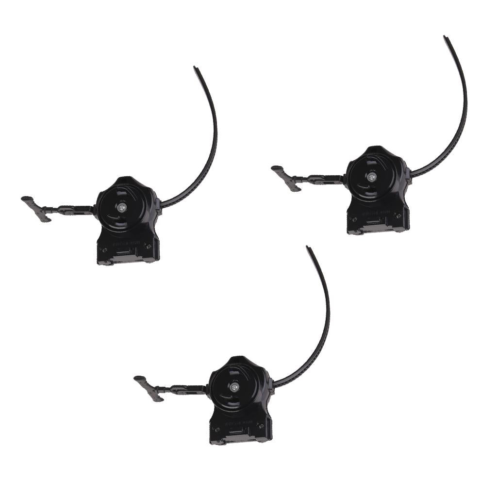 3 piece Plastic Ripcord Launcher Top Toy Accessories