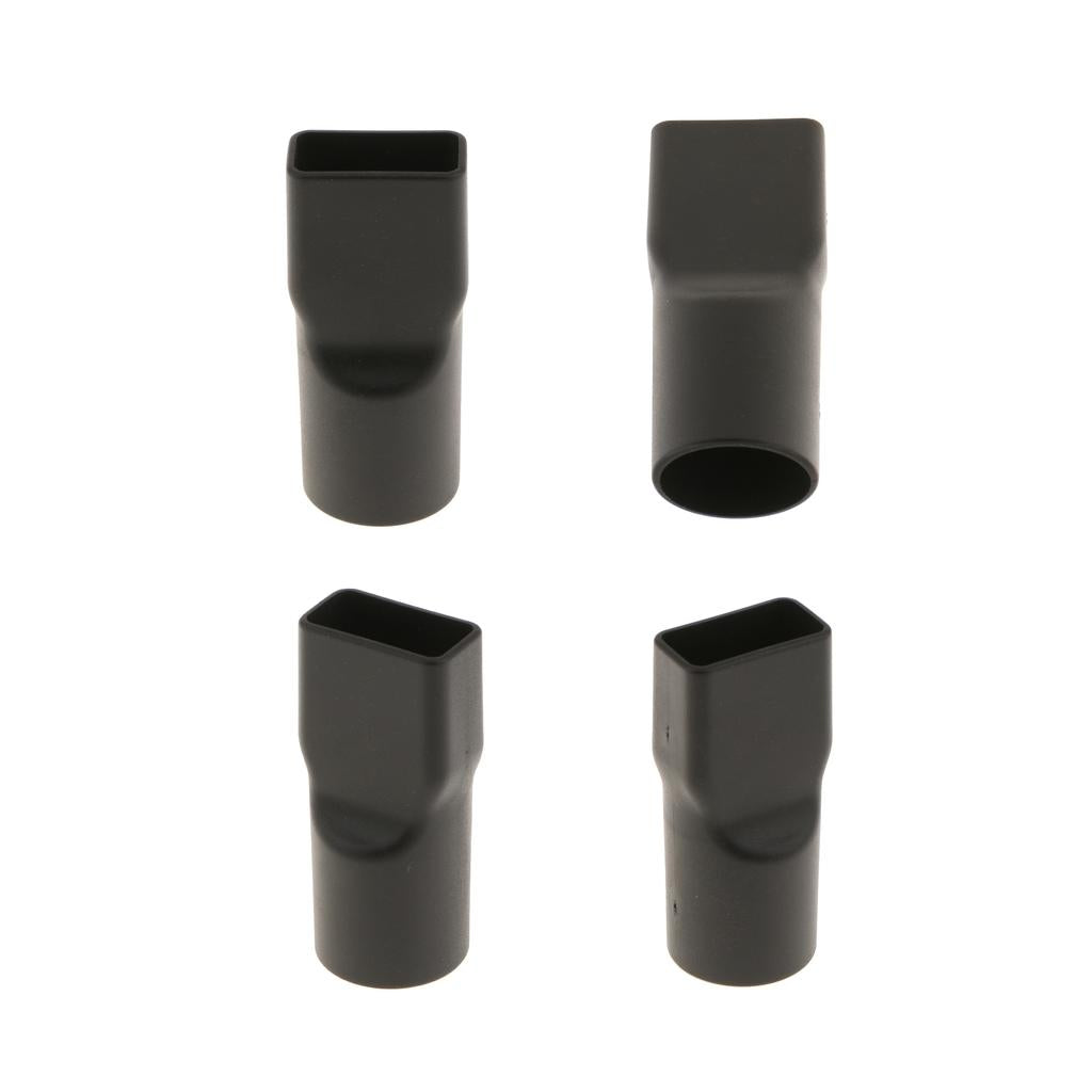 32mm Round to Square Neck Vacuum Cleaner Brush Nozzle Connector Adapter 4pcs