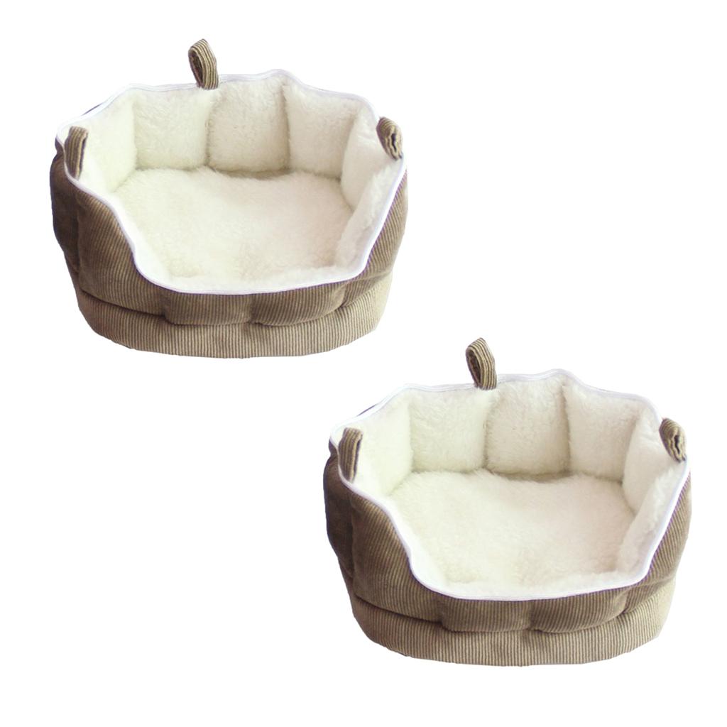 2Pcs Pet Bird Hamster Ferret Rat Squirrel Hammock Cage Nest Bed House Toys