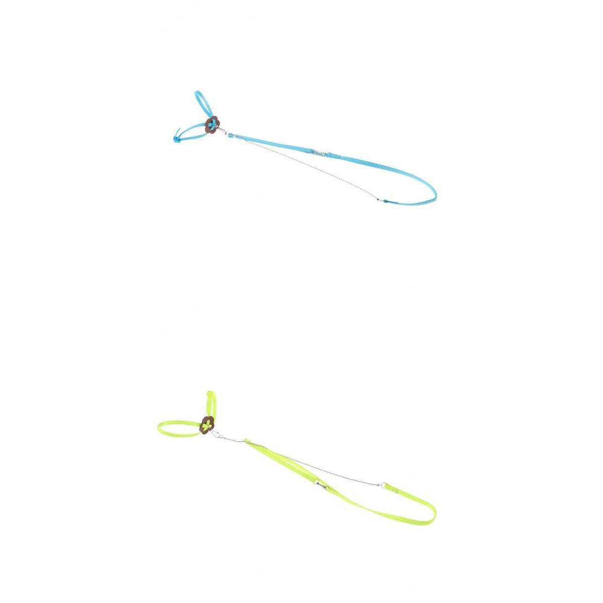 2Pcs Parrot Bird Leash Outdoor Adjustable Harness Training Rope Flying Band
