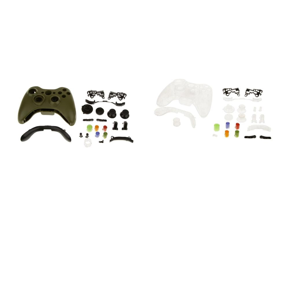 2 Sets Full Housing Button Case Mod Kit Replacement for 360 Controller