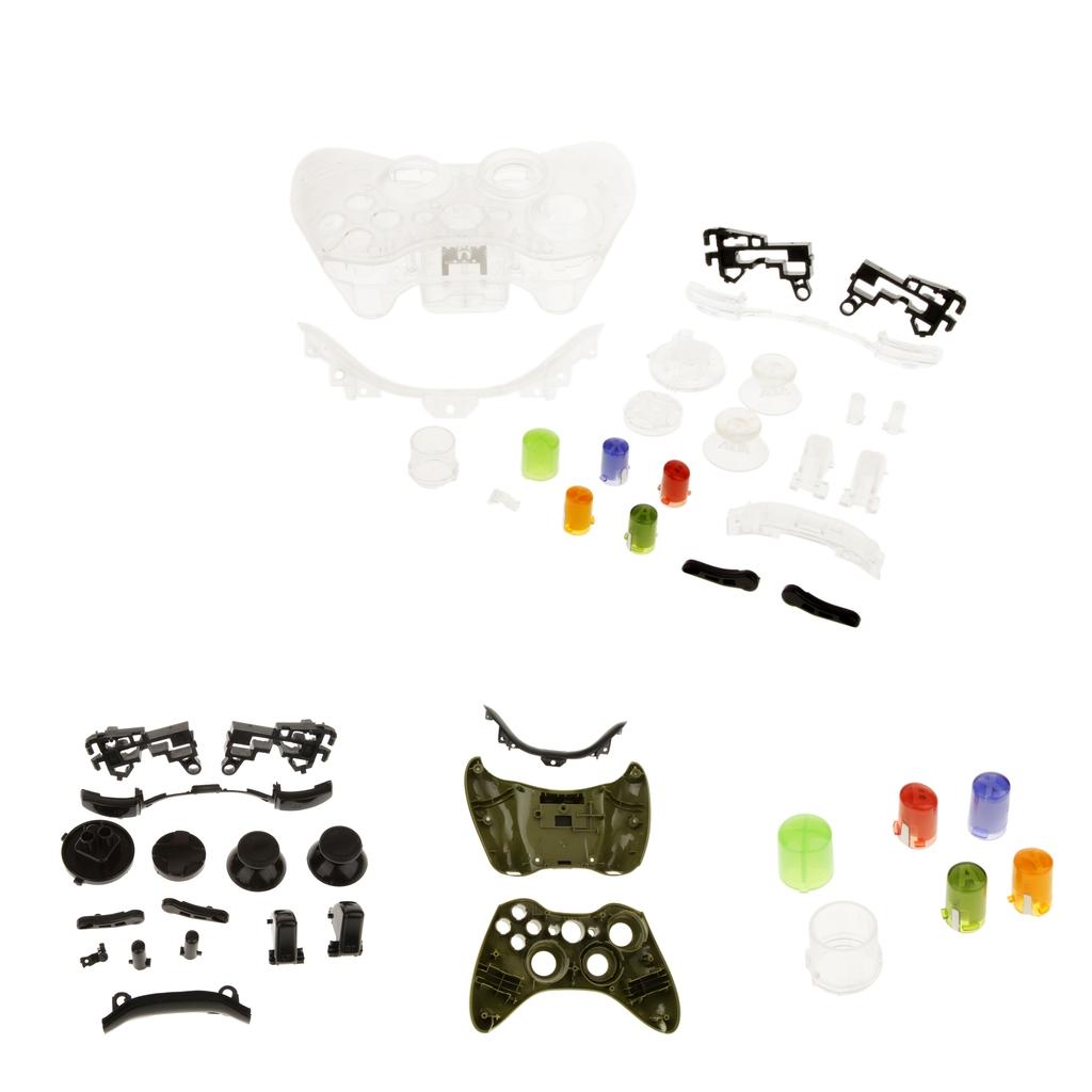 2 Sets Full Housing Button Case Mod Kit Replacement for 360 Controller