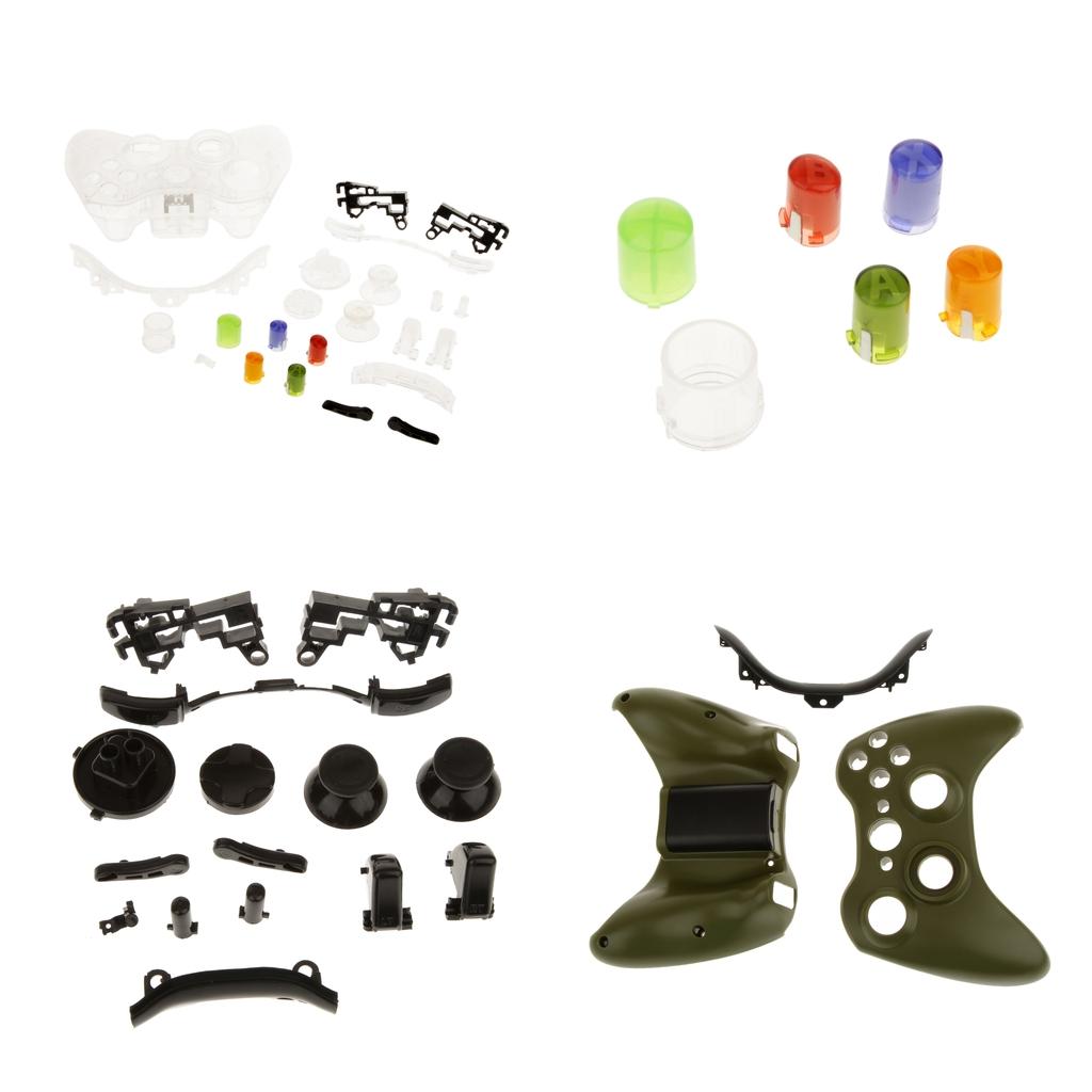 2 Sets Full Housing Button Case Mod Kit Replacement for 360 Controller