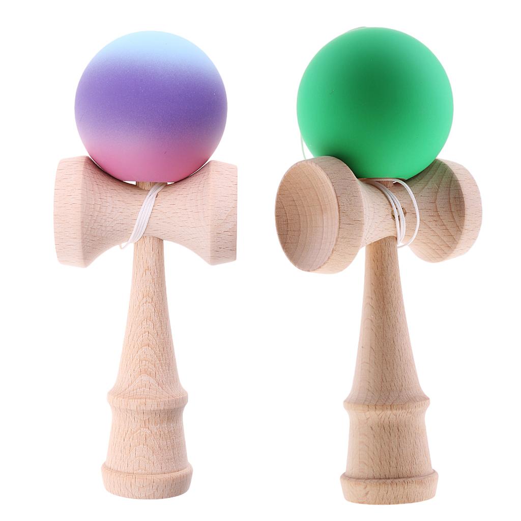 2Piece Kendama Japanese Traditional Game Educational Skillful Ball Wood Toy