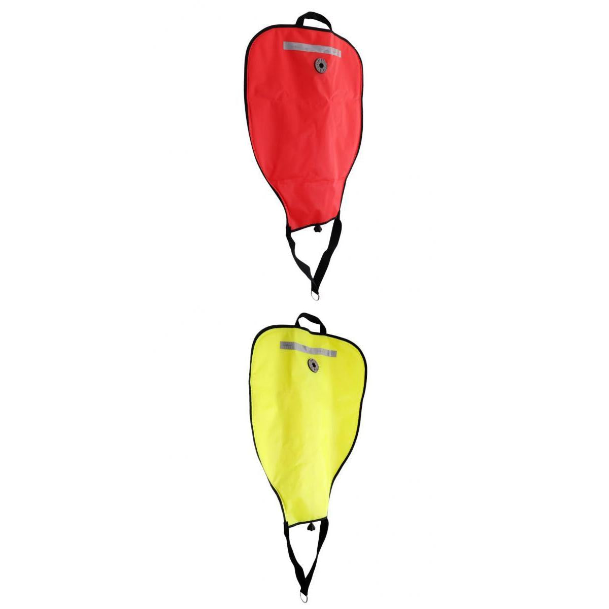 2 Pieces Technical Scuba Diving Dive 50lbs Salvage Lift Bag with Dump Valve