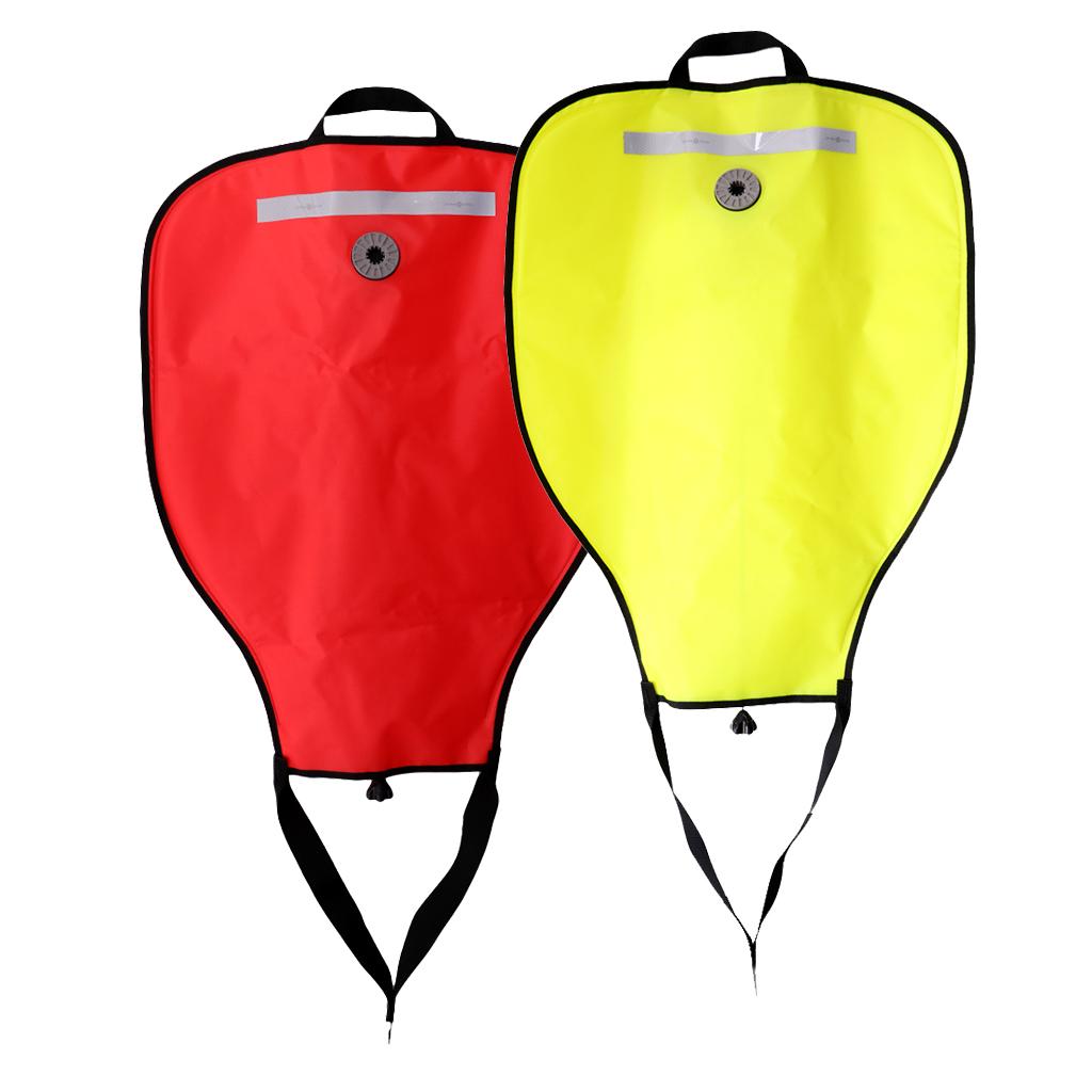 2 Pieces Technical Scuba Diving Dive 50lbs Salvage Lift Bag with Dump Valve