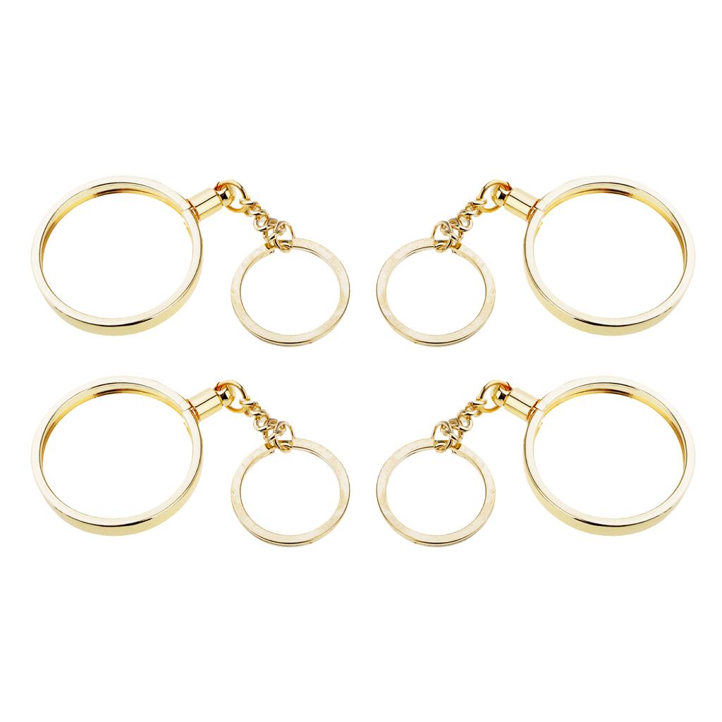 4pcs Coin keyring Pendant Keychain Commemorative Coin Keyring Gift 40mm