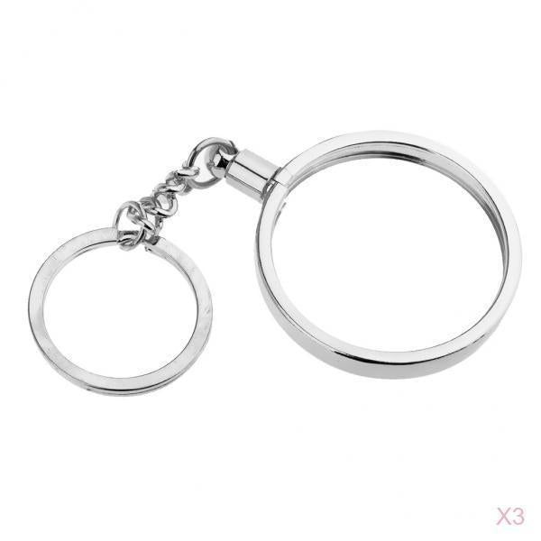 3pcs Coin keyring Pendant Keychain Commemorative Coin Key ring Creative Gift
