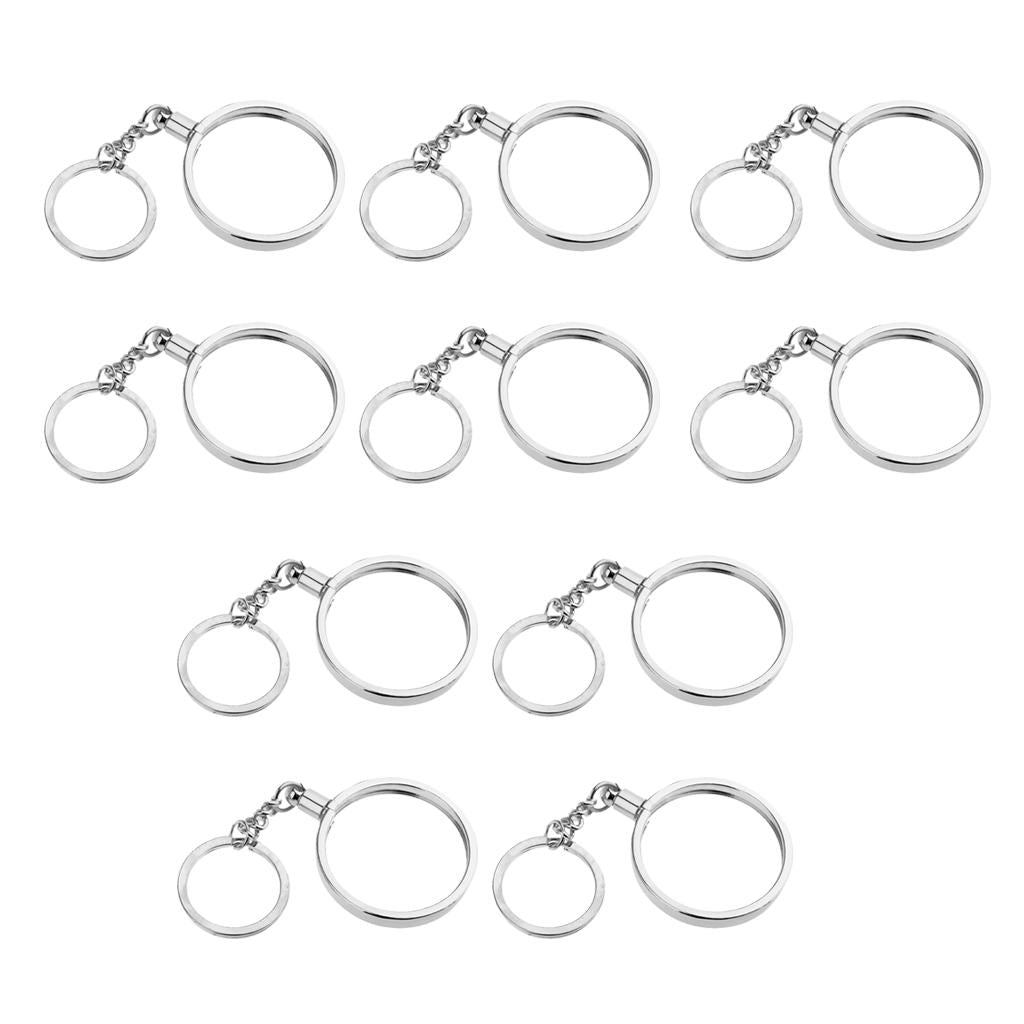 10pcs Coin keyring Pendant Keychain Commemorative Coin Keyring Creative Gift