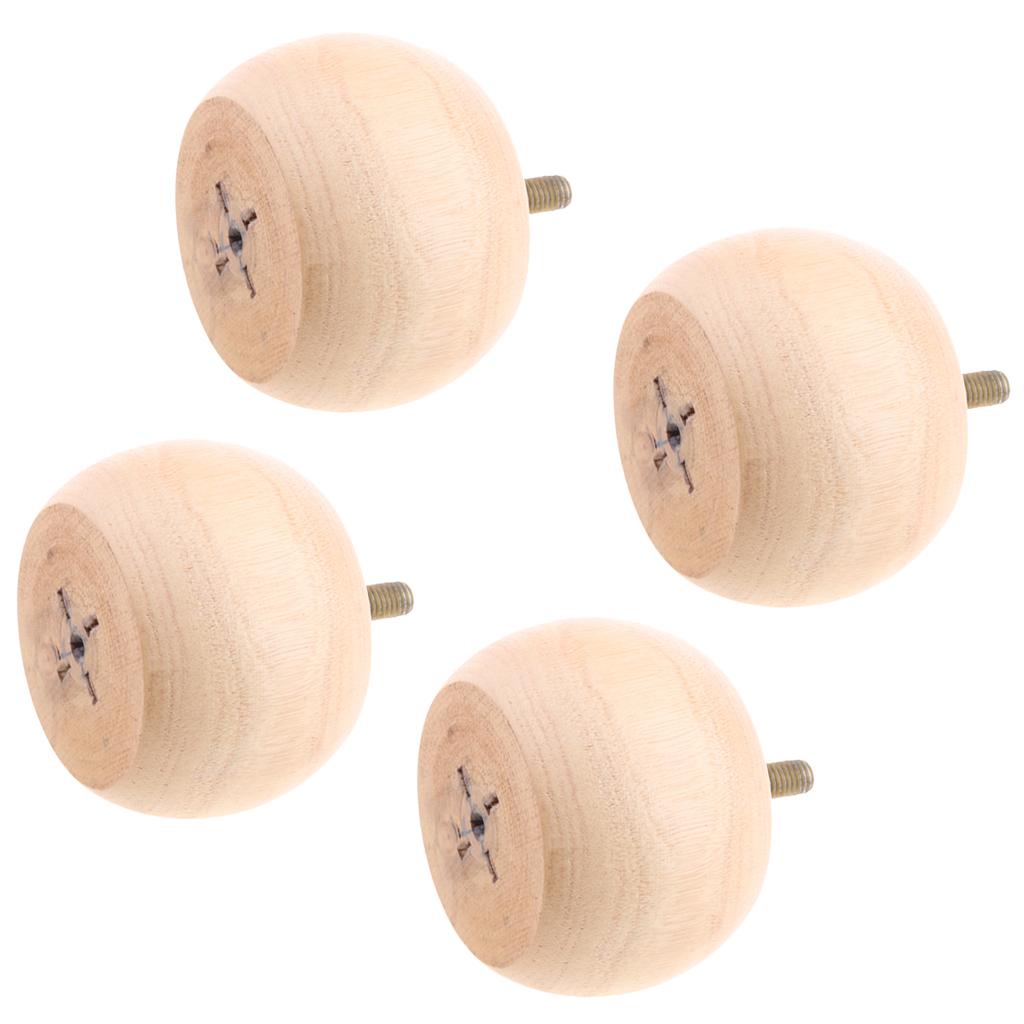 4pcs Wood Furniture Legs Sofa/Couch/Ottoman/Chair Leg Feet Drum Wood