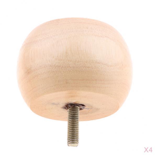 4pcs Wood Furniture Legs Sofa/Couch/Ottoman/Chair Leg Feet Drum Wood