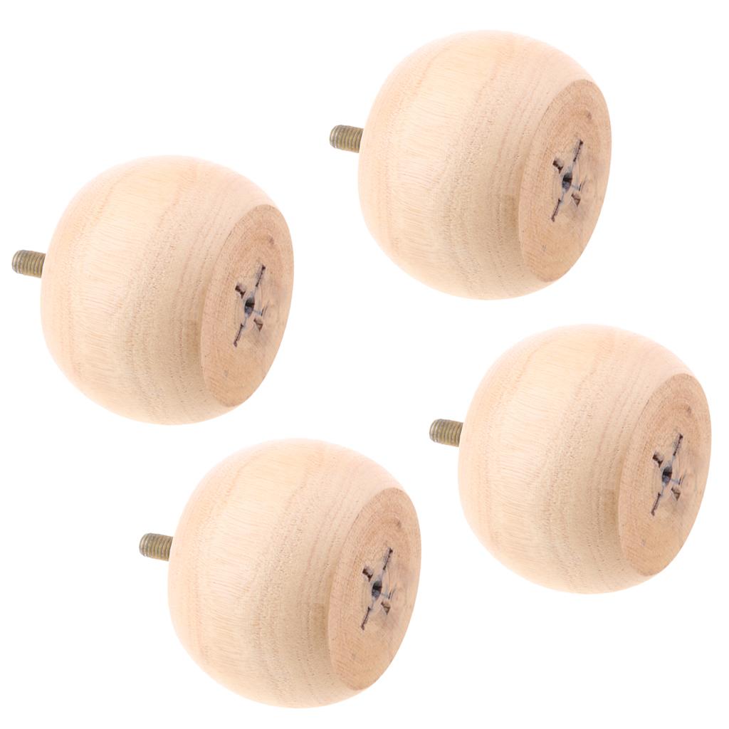 4pcs Wood Furniture Legs Sofa/Couch/Ottoman/Chair Leg Feet Drum Wood