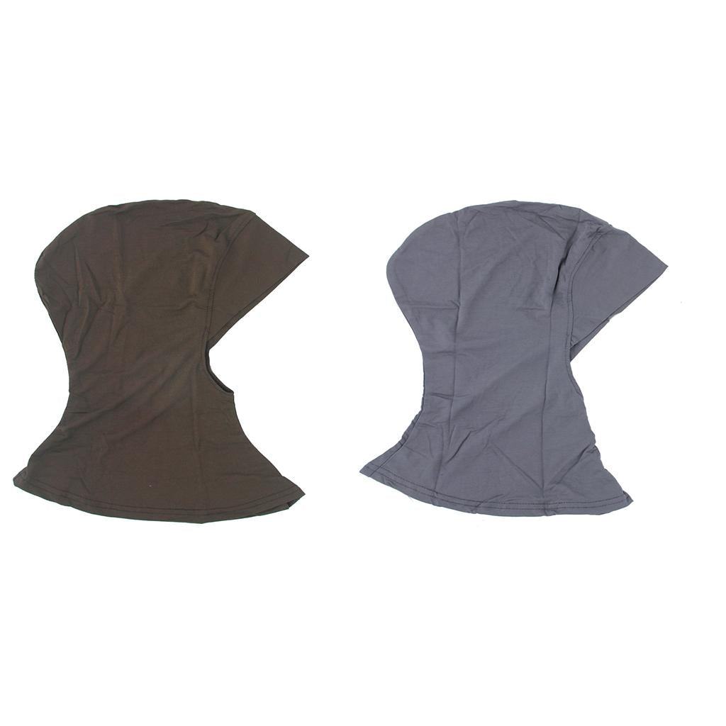 2 Pcs Muslim Full Cover Hijab Cap Islamic Underscarf Graceful Neck Head Hat