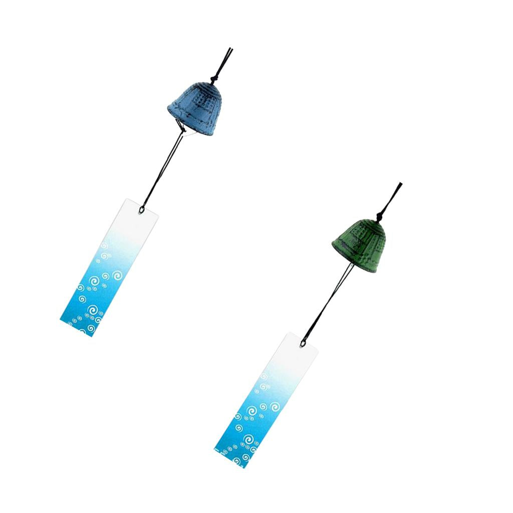 2 Pieces Japanese Furin Wind Chime Nambu Cast Iron Iwachu Bells