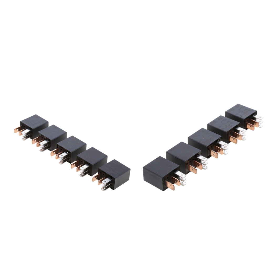 10 Pieces 12V Micro 30A 5-Pin Automotive Changeover Relay Car Bike Boat