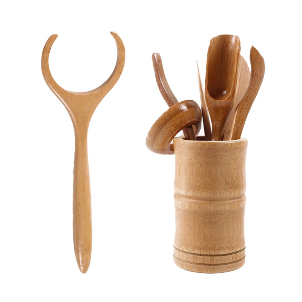 7 Pieces Bamboo Tea Utensils Chinese Gongfu Tea Set Tea Ceremony Tools