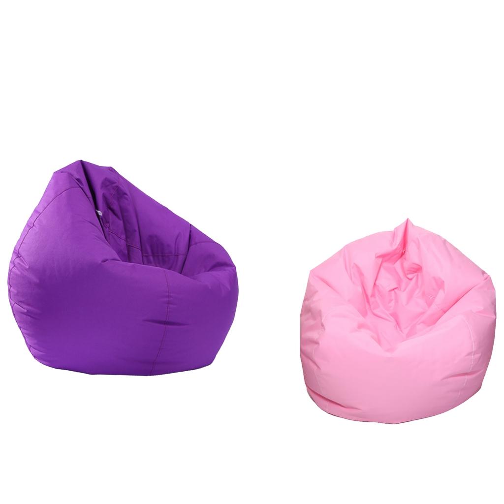 2 Pieces Waterproof Stuffed Animal Storage Bean Bag Cover & Pink