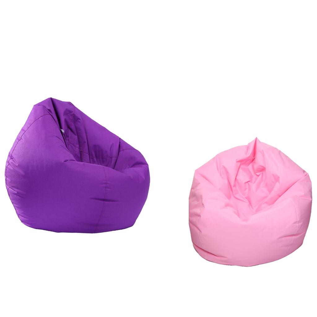 2 Pieces Waterproof Stuffed Animal Storage Bean Bag Cover & Pink