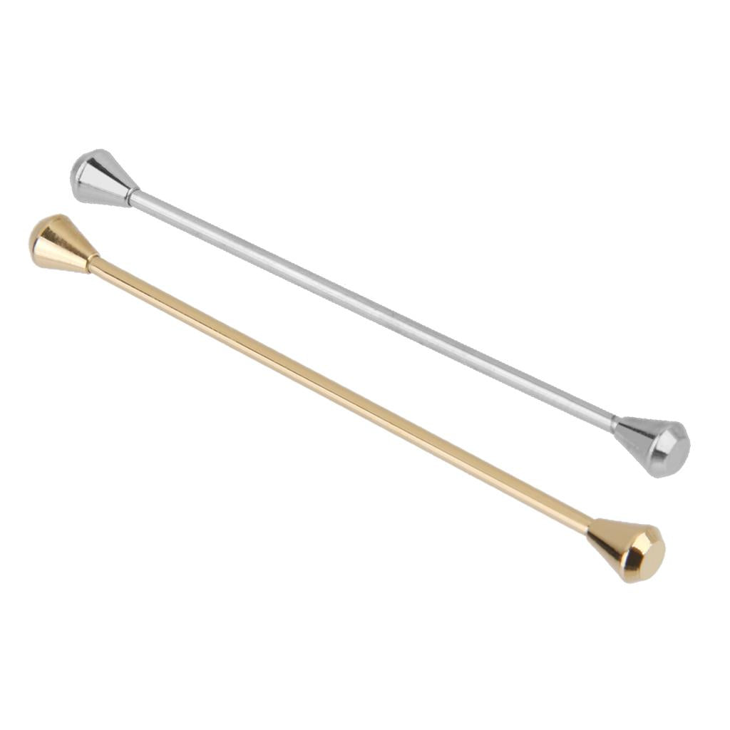 2pcs French Style Barbell Pin Necktie Clip Bar Wedding Party Suit Ornament