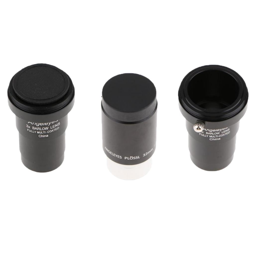 5X 3X + Plossl 32mm Barlow Lens Astronomy Telescope Eyepiece for Celestron